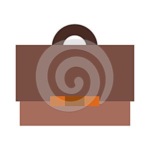 Business briefcase symbol isolated cartoon