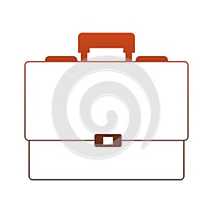 Business briefcase symbol red lines