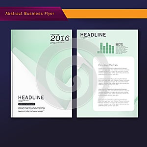 Business brochure flyer cover design layout Colorful template in A4 size