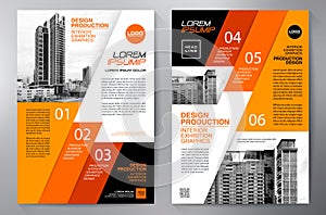 Business brochure flyer design a4 template