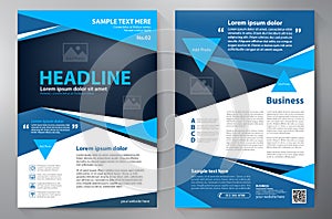 Business brochure flyer design a4 template