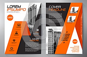 Business brochure flyer design a4 template