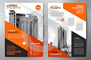 Business brochure flyer design a4 template