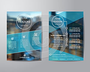 Business brochure flyer design layout template in A4 size, with