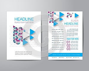 Business brochure flyer design layout template in A4 size, with