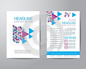 Business brochure flyer design layout template in A4 size, with