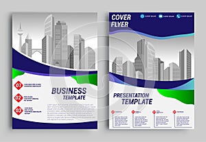 Business brochure flyer design layout template in A4 size, report, poster, flyer background with geometric background for Business