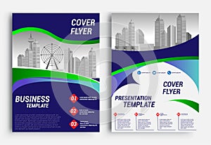 Business brochure flyer design layout template in A4 size, report, poster, flyer background with geometric background for Business