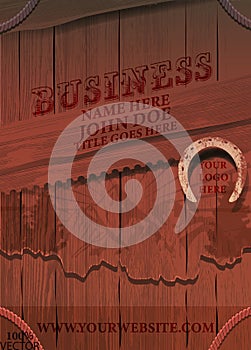 Business brochure flyer design layout template in A4 size, With texture of wood background