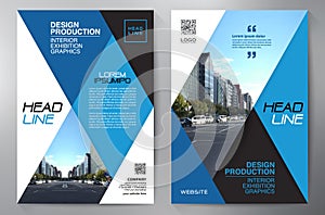 Business Brochure. Flyer Design. Leaflets a4 Template.