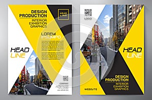Business Brochure. Flyer Design. Leaflets a4 Template. Cover