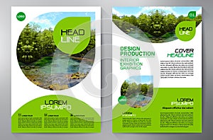 Business Brochure. Flyer Design. Leaflets a4 Template. Cover