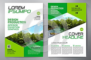 Business Brochure. Flyer Design. Leaflets a4 Template. Cover Boo