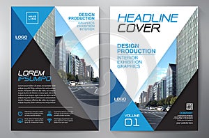 Business Brochure. Flyer Design. Leaflets a4 Template. Cover Boo