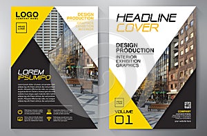 Business Brochure. Flyer Design. Leaflets a4 Template. Cover Boo