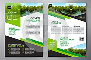 Business Brochure. Flyer Design. Leaflets a4 Template. Cover Boo