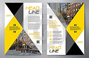 Business Brochure. Flyer Design. Leaflets a4 Template. Cover Boo