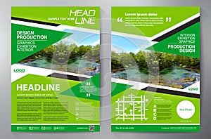 Business Brochure. Flyer Design. Leaflets a4 Template. Cover Boo