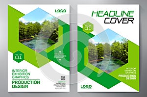 Business Brochure. Flyer Design. Leaflets a4 Template. Cover Boo