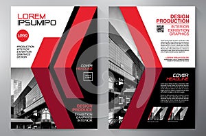 Business Brochure. Flyer Design. Leaflets a4 Template. Cover Boo