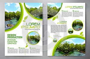 Business Brochure. Flyer Design. Leaflets a4 Template. photo