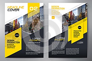 Business Brochure. Flyer Design. Leaflets a4 Template. photo