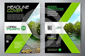 Business Brochure. Flyer Design. Leaflets a4 Template. Cover Boo