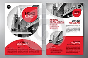 Business Brochure. Flyer Design. Leaflets a4 Template. Cover Boo photo