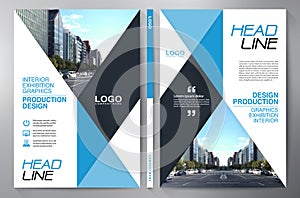 Business Brochure. Flyer Design. Leaflets a4 Template. Cover Boo photo