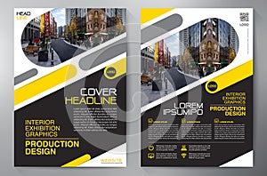 Business Brochure. Flyer Design. Leaflets a4 Template. Cover Boo