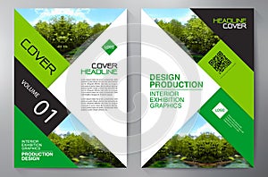 Business Brochure. Flyer Design. Leaflets a4 Template. Cover Boo photo