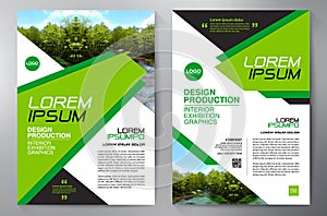 Business Brochure. Flyer Design. Leaflets a4 Template. Cover Boo photo