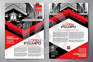 Business Brochure. Flyer Design. Leaflets a4 Template. photo