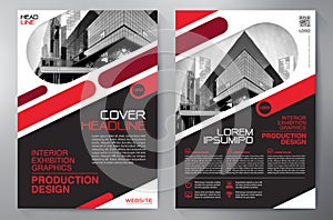 Business Brochure. Flyer Design. Leaflets a4 Template. Cover photo