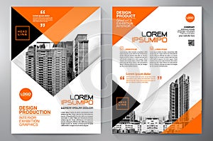 Business Brochure. Flyer Design. Leaflets a4 Template. Cover Boo