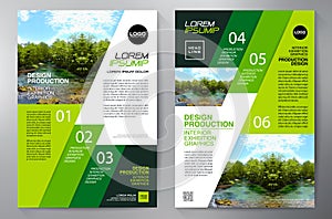 Business brochure flyer design a4 template. photo