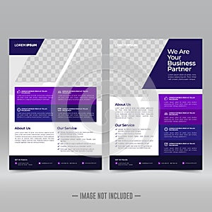Business brochure flyer layout design template