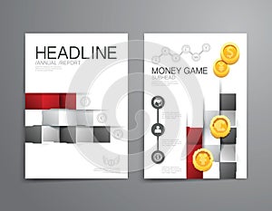 Business brochure, flyer, magazine cover design template vector.