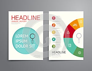 Business brochure, flyer, magazine cover design template vector.