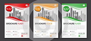 Business brochure flyer template, annual report, cover design