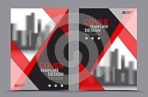 Business brochure flyer template, cover design, annual report, vector illustration