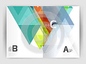 Business brochure or leaflet A4 cover template