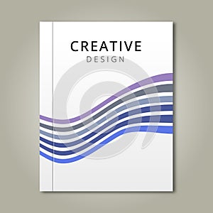 Business brochure report design template.