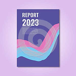 Business brochure report design template.