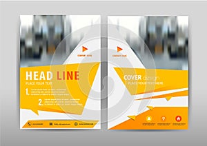 Business brochure template design.Cover layout for annual report