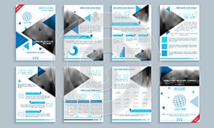 Business brochure, template or flyer set.