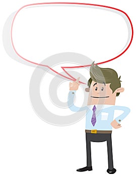 Business Buddy with Speech Bubble