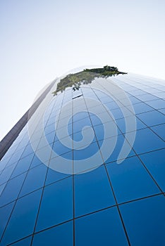 Business buildings on sky background.