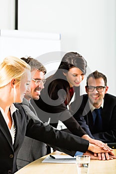 Business - businesspeople have team meeting