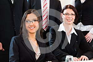 Business - businesspeople have team meeting in an office